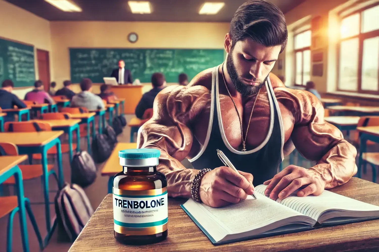 bodybuilder-taking-notes-unique-aspects-trenbolone-524371889 bodybuilder-taking-notes-unique-aspects-trenbolone-524371889